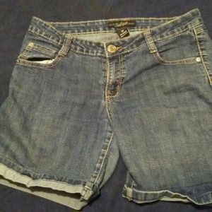 Blue jean shorts